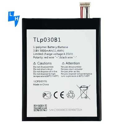 Aufladbare 3000mAh TLp030B1 Li-Ionen-Batterie für das Mobiltelefon Alcatel OT-7045 7045Y