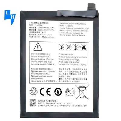 Originalkapazität OEM TLP030K7 Wiederaufladbare Batterien für Mobiltelefone von Alcatel 1S