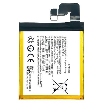 2300mAh Akkus für Lenovo S90 BL231 Li-Ionen-Zell-Handy-Batterie
