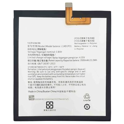 Leistungsstarke L14D1P31 Doppel-IC-Schutzbatterie für Lenovo Phab Plus TB-7703X Tab