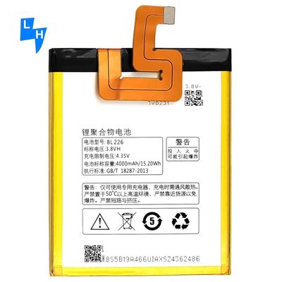 4000mAh Kapazität BL226 3.8V Lithium Polymer Zelle für Lenovo S860 Austauschbare Batterie