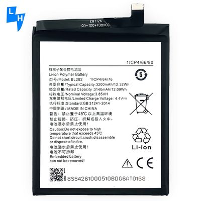Hochkapazitäts-BL282 3200mAh 3,85 V schwarze Lithium-Polymer-Batterie für Lenovo UDTV1