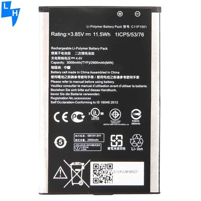 B11P1501 3000mAh 3,85V Batterie für ASUS Zenfone 2 Laser Selfie ZE600KL Z00MD Z00LD ZE550KL ZE551KL