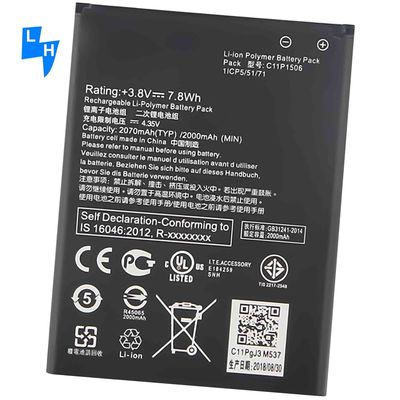 Live Zenfone Go G500TG Z00YD ZC500TG Z00VD Lithium-Polymer-Batterie 2070mAh 4,35V für ASUS