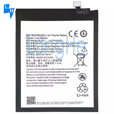 3200mAh BL301 für Lenovo K6 Enjoy L38082 Lithium Polymer Doppel-IC-Schutzbatterie