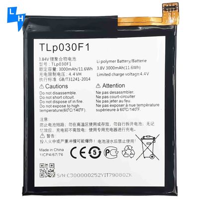 3000mAh Polymerbatterie für BlackBerry DTEK60 TLP030F2 Mobilfunksystem Modell 6070