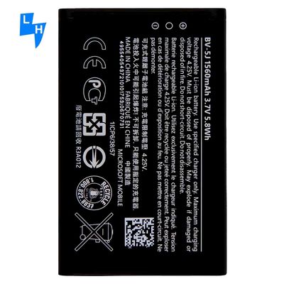 Weiße 1560mAh BV-5J Li-Ionen-Batterie für Lumia 435 Dual SIM Lumia 532 Smartphone für Nokia