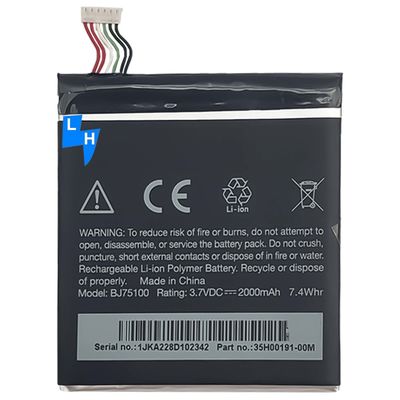 2000mAh 3,8V Lithium-Ionen-Polymer-Batterie für das Mobiltelefon HTC One XC X720d X325E X325S S728E 720T