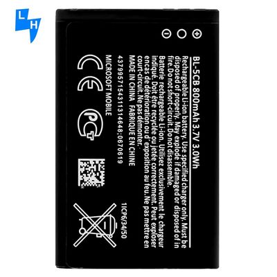 500 Stück MOQ BL-5C Batterie für Nokia 105 BL-5CB Original wiederaufladbar