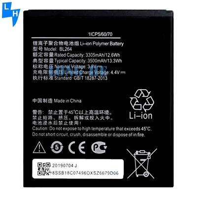 3500mAh BL264 Batterieersatz für Lenovo Vibe C2 Power Smartphone Batterien