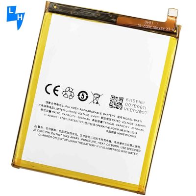 Doppel-IC-Schutz 3000mAh Hochkapazitäts-Lithium-Handybatterie BA611 für Meizu