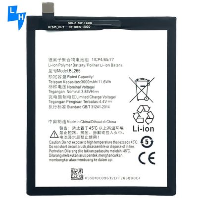 Anpassbare 2800mAh Mobile Batterie für Moto M XT1662 XT1663 BL265 zu erschwinglichen Preisen
