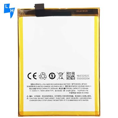 500 Stück OEM BT42C Meizu Blue Charm Note2 Mobilfunkbatterie für MeiZu M2 NOTE