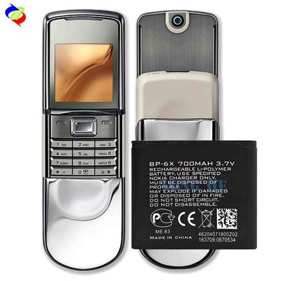 Black BP-6X Polymer Lithiumbatterie für das Mobiltelefon Nokia 8800 8860 Sirocco N73i NK8800
