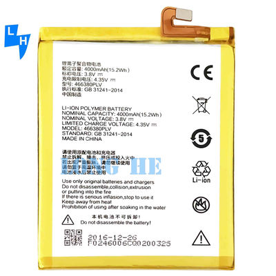 4000mAh A610 Batterie für ZTE Blade A610 466380PLV hohe Kapazität und garantiert