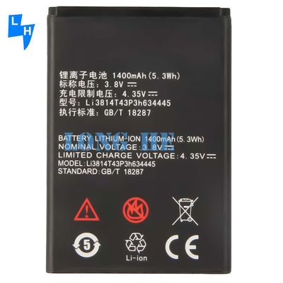 Akku für Mobiltelefone 1400mAh wiederaufladbar für ZTE Blade L110 A112 V815W Li3814T43P3h634445