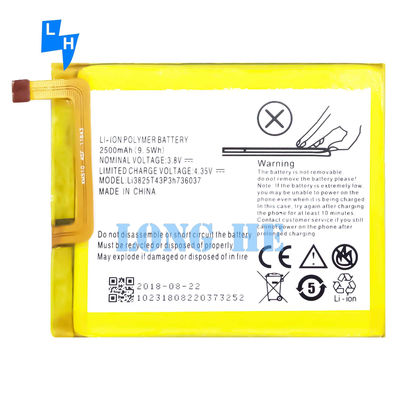 ZTE Blade A2 V7 Lite BV0720 Li3825T43P3h736037 Batterie mit hoher Kapazität 2500mAh OEM