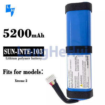 Langlebiger 7,2V 5200mah Akku für JBL-Xtreme Lautsprecher 2INR19/66-2 SUN-INTE-103