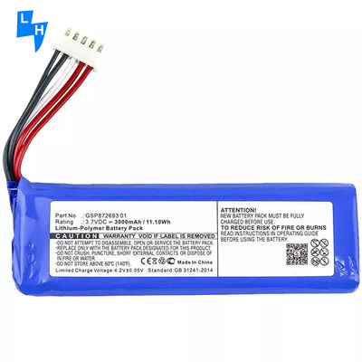 MP3/MP4-Player Wiederaufladbar GSP872693 P763098 03 Lautsprecherbatterie für JBL Flip 3 Grau