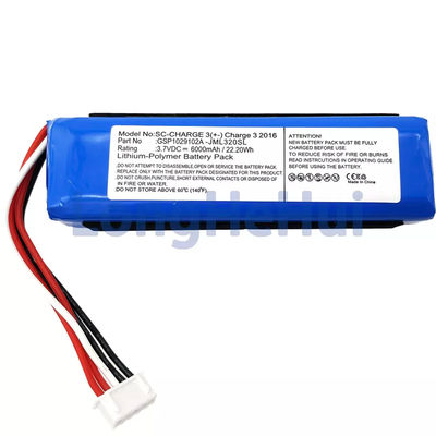 Ersatz-GSP1029102A Lautsprecherbatterie für JBL-Charger 3 2016 3,7V JML320SL JML330SL