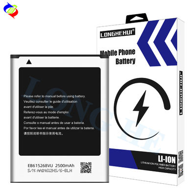 100% neue wiederaufladbare Lithium-Ionen-Batterie EB615268VU für Samsung Note 1 GT N7000 I9220 N7005 I9228 I889 I717 2500mAh 3.7V